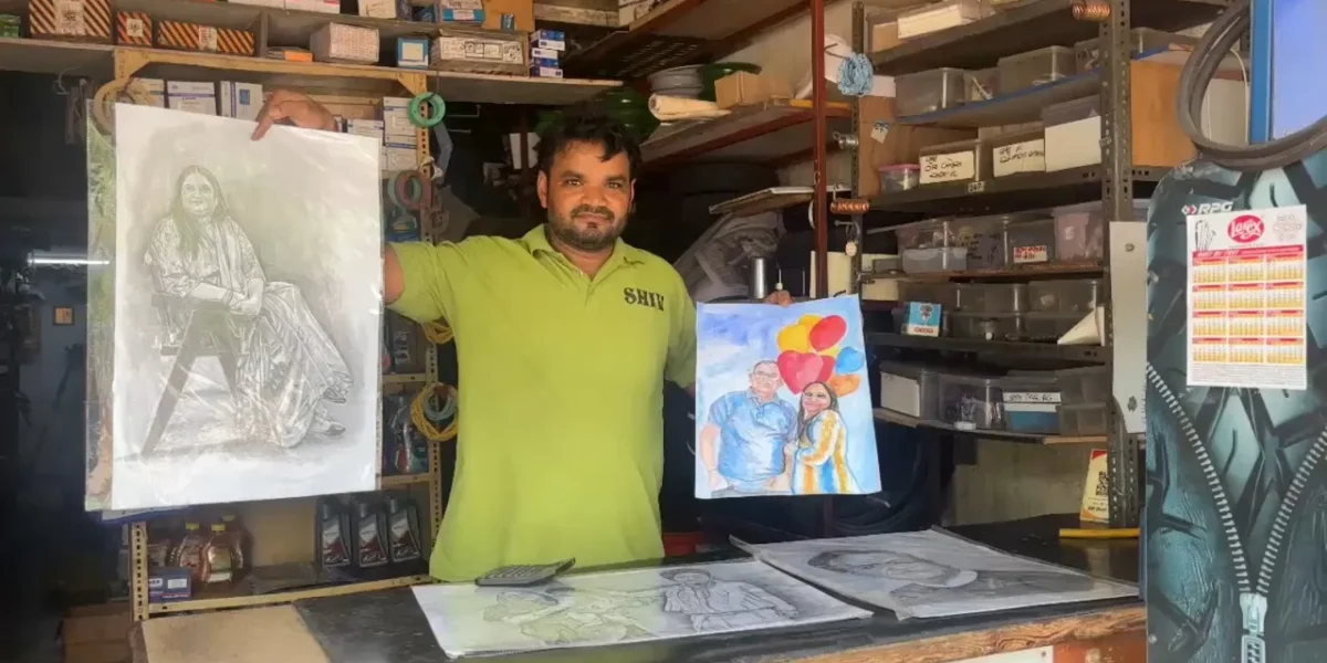 From Auto Parts to Art: Ankleshwar Youth Balances Business and Passion for Painting