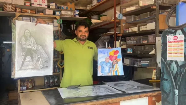 From Auto Parts to Art: Ankleshwar Youth Balances Business and Passion for Painting