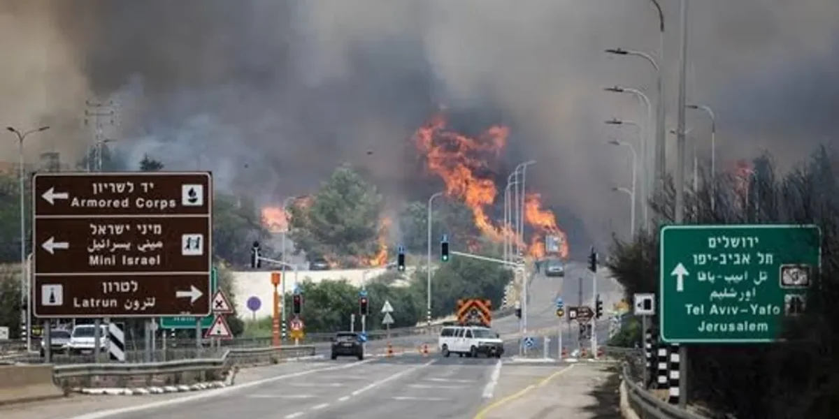 Israel TV channel evacuates studio amid broadcast as wildfires close in