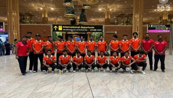 Indian Junior Men’s Hockey Team departs for 4 nations tournament in Germany