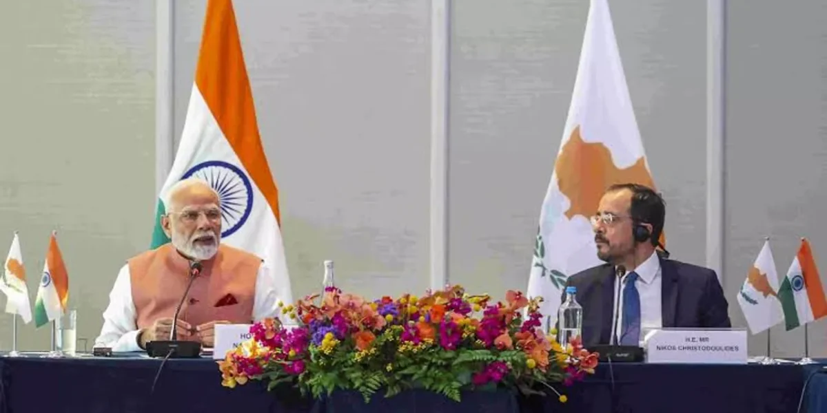 PM Narendra Modi calls for strengthening bilateral cooperation between India and Cyprus