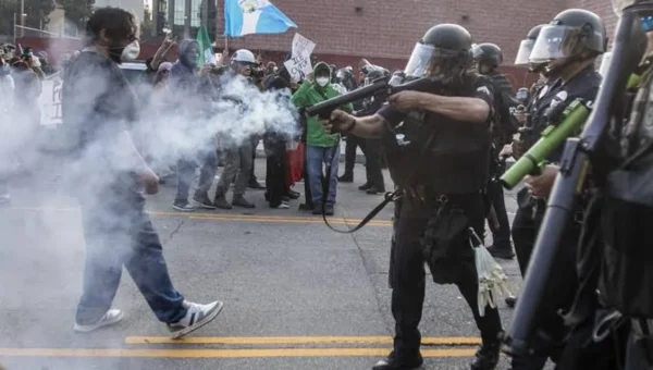 Protester pulls gun as ICE raid turns violent in California