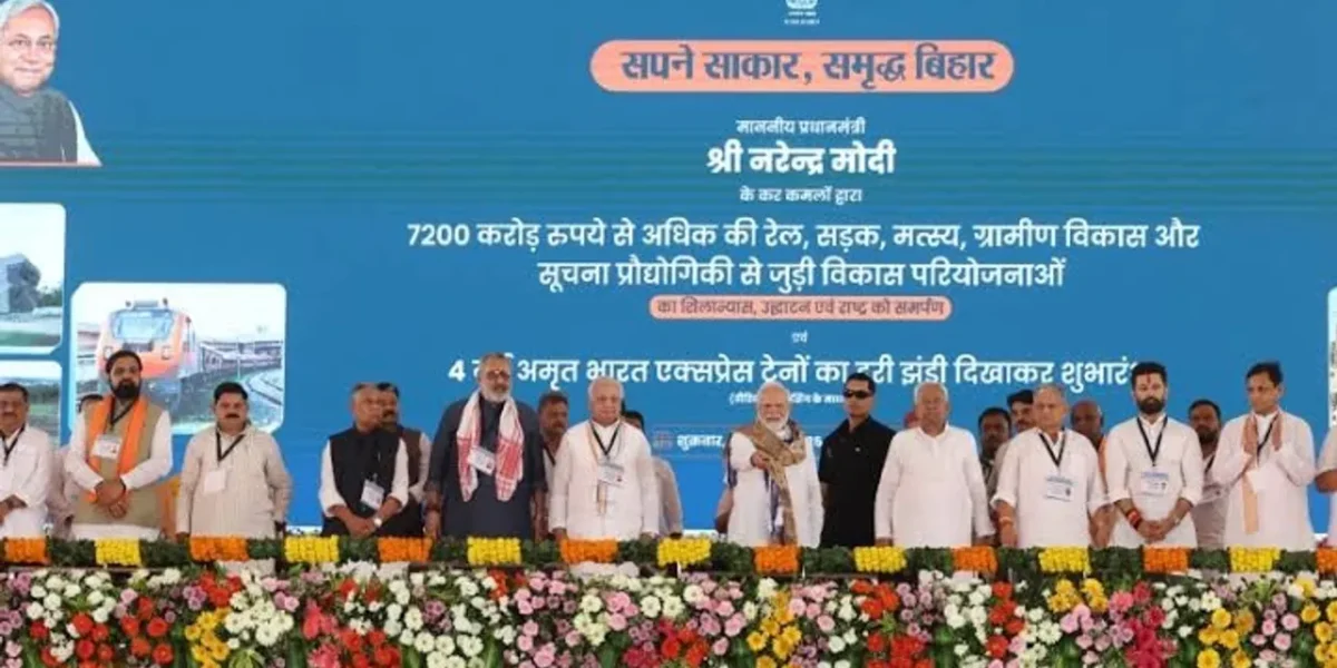 PM Modi lays foundation, inaugurates ₹7,200 Cr projects in Motihari