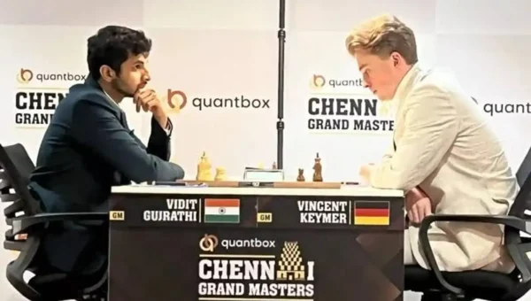German Grandmaster Vincent Keymer retains lead at Chennai Grand Masters 2025 after draw with Vidit Gujrathi