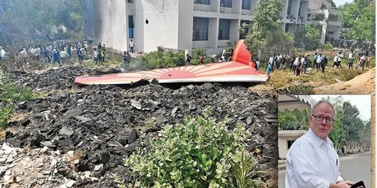 Top U.S. Aviation Lawyer Visits Ahmedabad Crash Site as Families Prepare to Sue Boeing