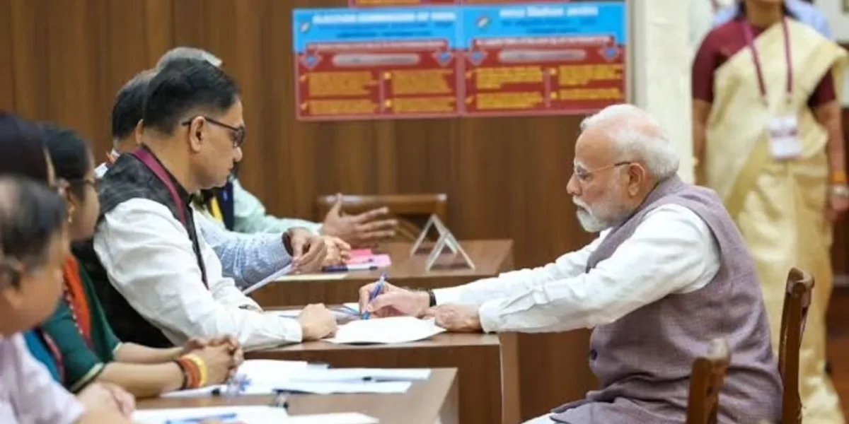 Polling underway for vice presidential election; PM Modi casts first vote