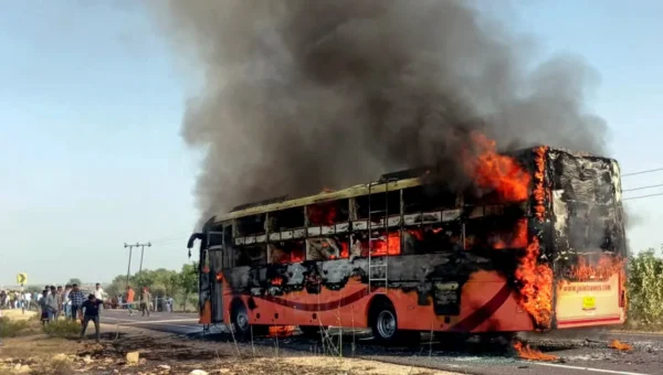 Jaisalmer Bus Fire Tragedy: Over 15 Feared Dead