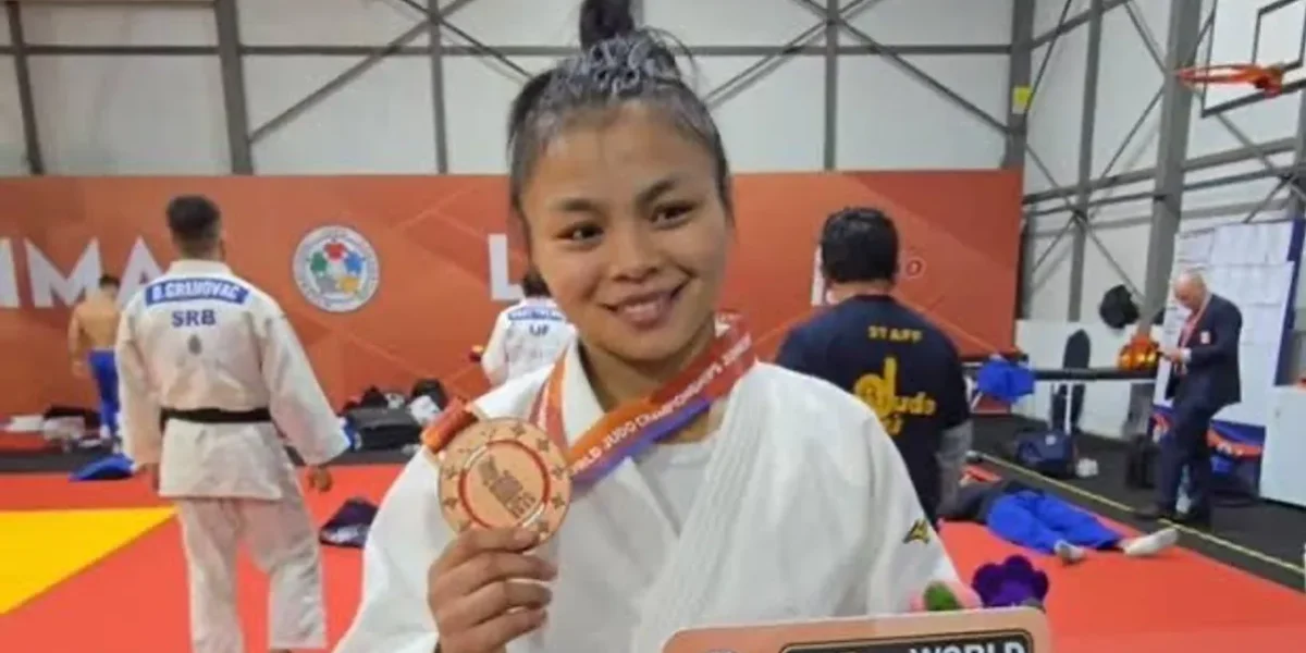 Linthoi Chanambam Wins Historic Bronze at Judo Junior World Championships