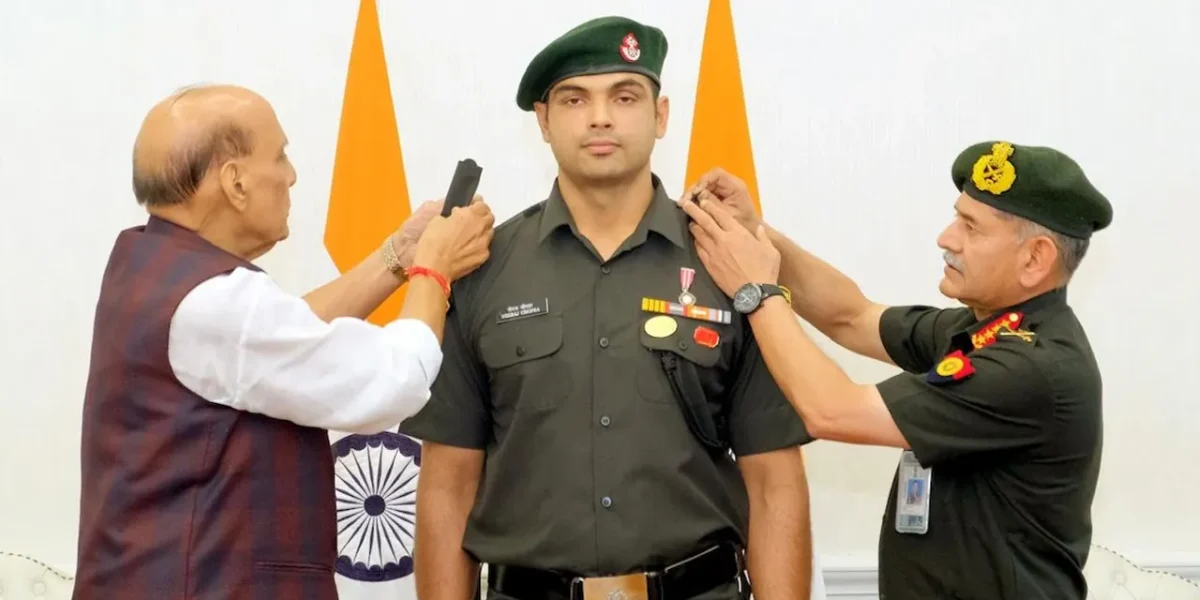 Olympic Champion Neeraj Chopra Conferred Honorary Lieutenant Colonel Rank in Indian Army