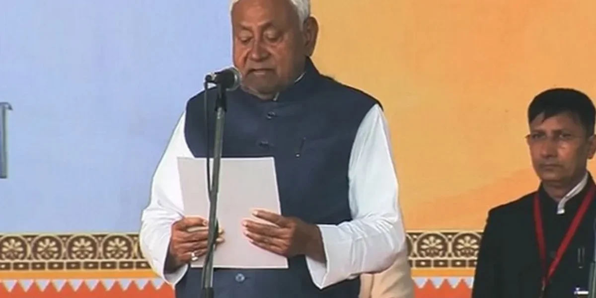 Nitish Kumar takes oath as Bihar CM for the 10th time