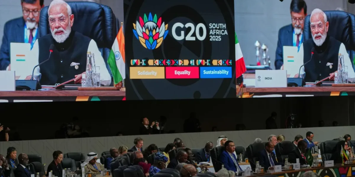 PM Modi proposes six new initiatives at G20 Leaders’ Summit in Johannesburg