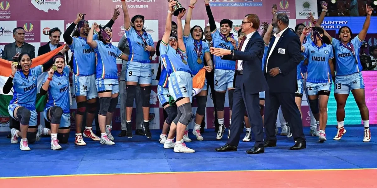 India Beat Chinese Taipei 35-28 To Win Their Second Consecutive Women’s Kabaddi World Cup