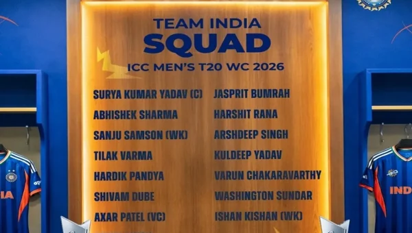 BCCI Announces 15-member squad for T20 World Cup 2026
