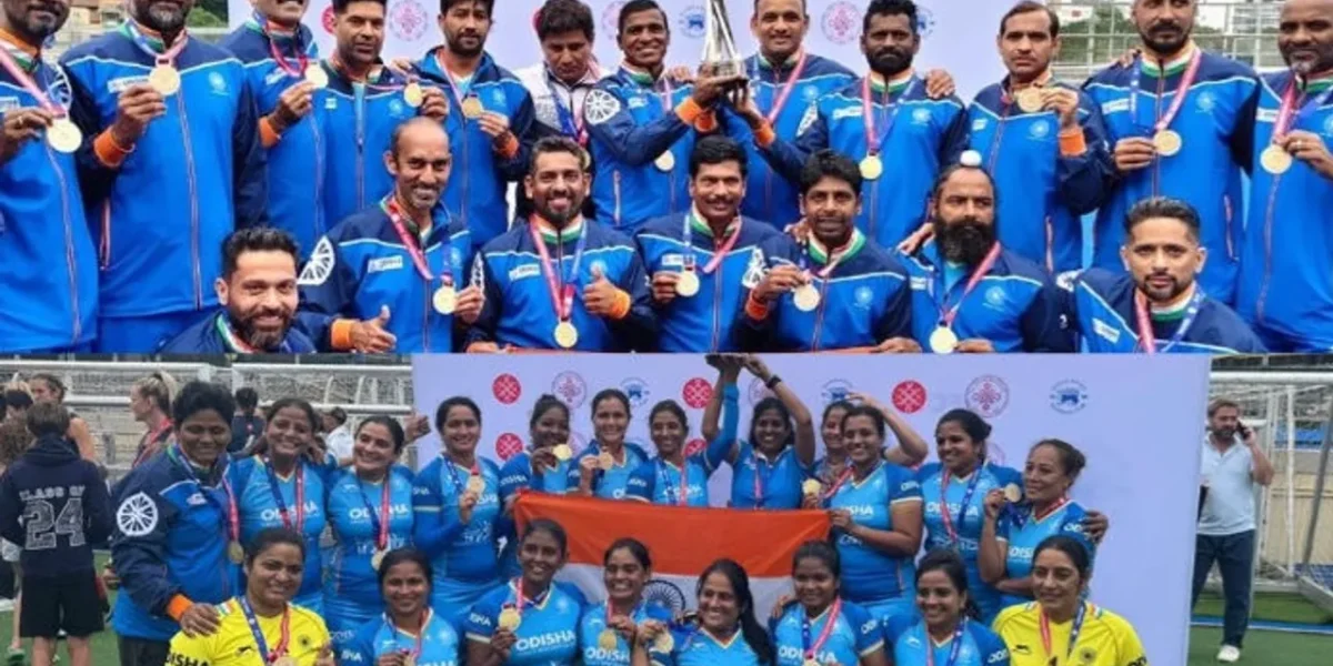 India Achieves Historic Double Gold at Asian Masters Hockey Cup 2025 in Hong Kong