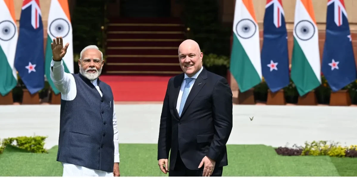 India–New Zealand FTA Finalised: Landmark Deal to Double Trade, Unlock $20 Billion Investment.