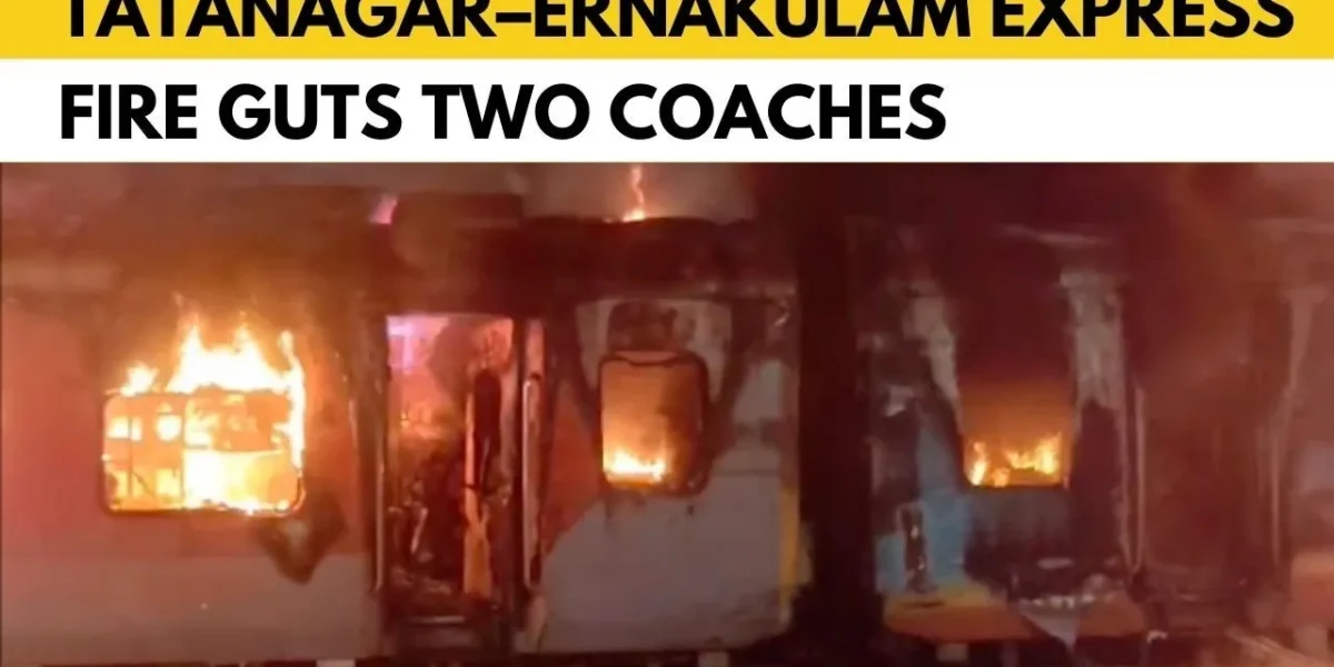 Early-Morning Train Fire in Andhra Pradesh Triggers Evacuation of 150+ Passengers, Rail Traffic Disrupted.