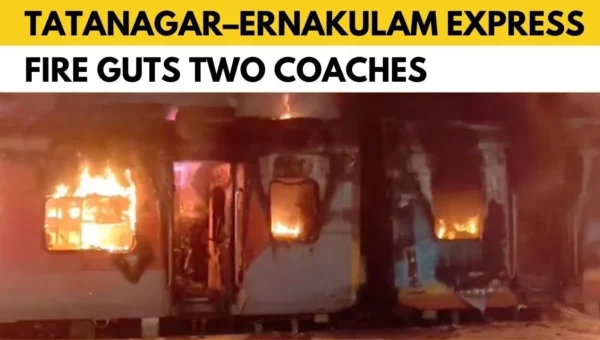Early-Morning Train Fire in Andhra Pradesh Triggers Evacuation of 150+ Passengers, Rail Traffic Disrupted.