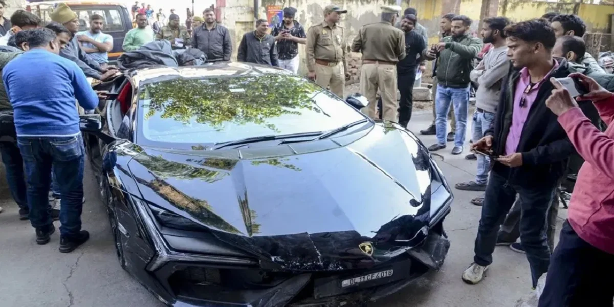 Kanpur Horror: Tobacco Tycoon’s Son Shivam Mishra Mows Down Pedestrians With Speeding Lamborghini, 6 Injured