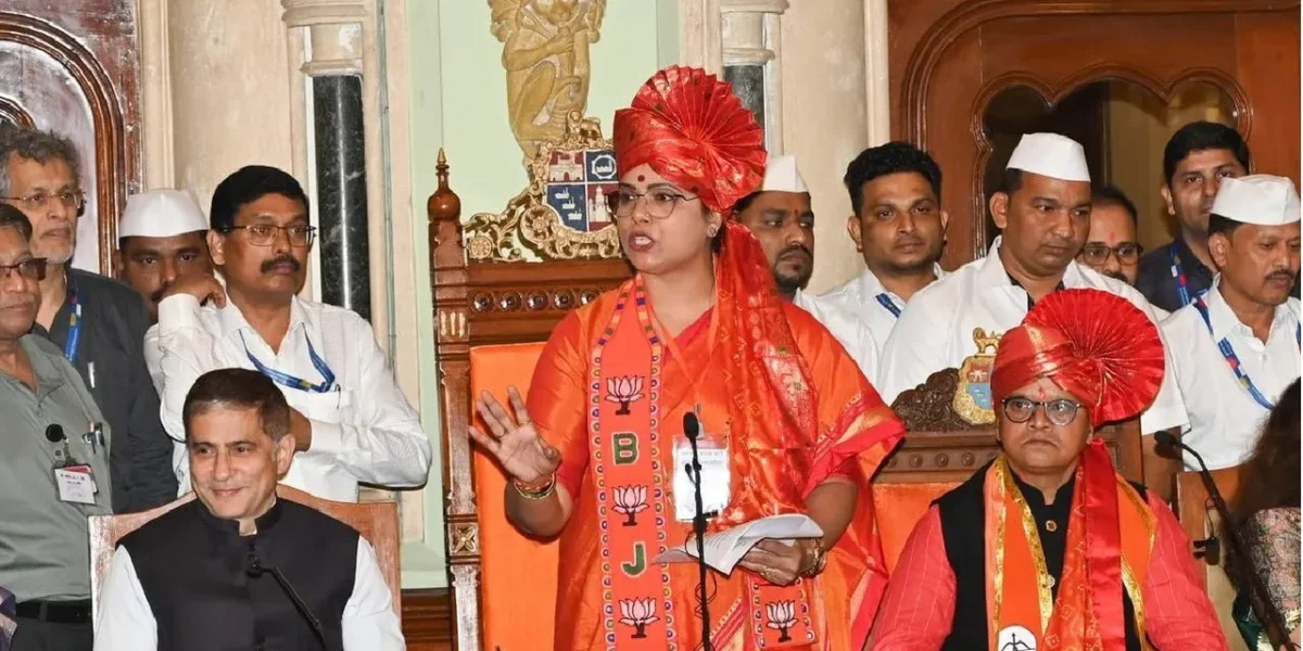 BJP Clinches Mumbai Mayor Post: Ritu Tawde Takes Charge, Shiv Sena’s Sanjay Ghadi Named Deputy Mayor