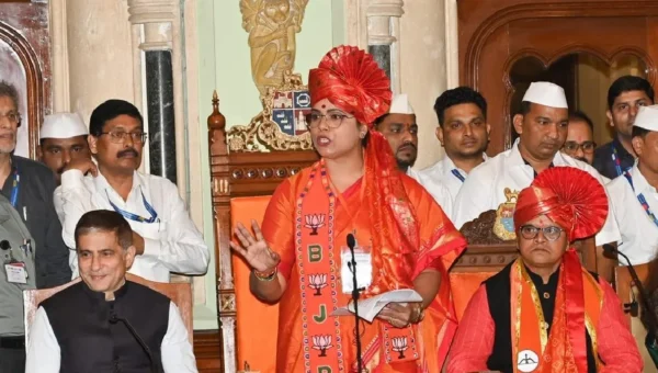 BJP Clinches Mumbai Mayor Post: Ritu Tawde Takes Charge, Shiv Sena’s Sanjay Ghadi Named Deputy Mayor