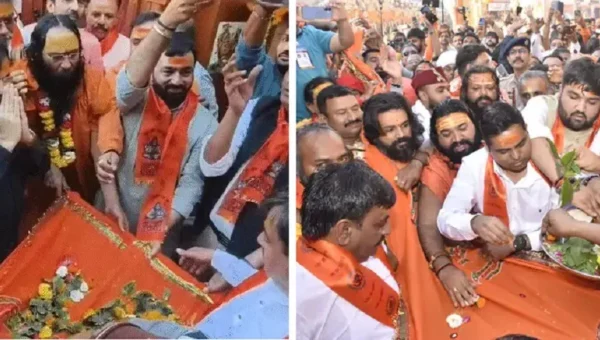 Bhavnath Mini Kumbh kicks off with religious fervour, flag ceremony held amid tight arrangements and vehicle restrictions