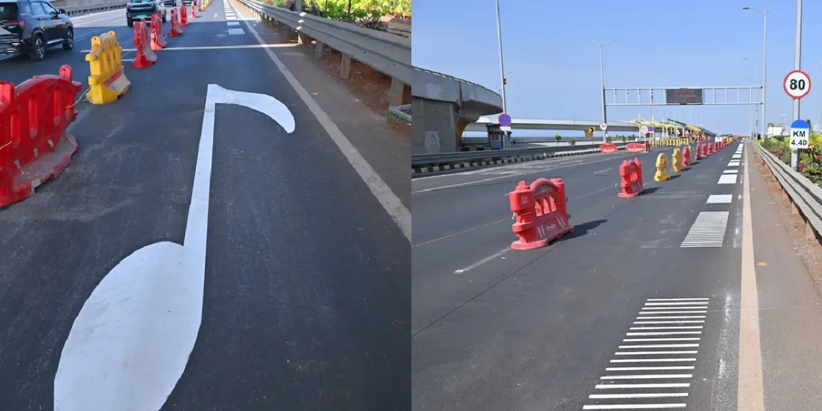 Mumbai unveils india’s first melody road, stretch plays ‘JAI HO’ when vehicles maintain specific speed