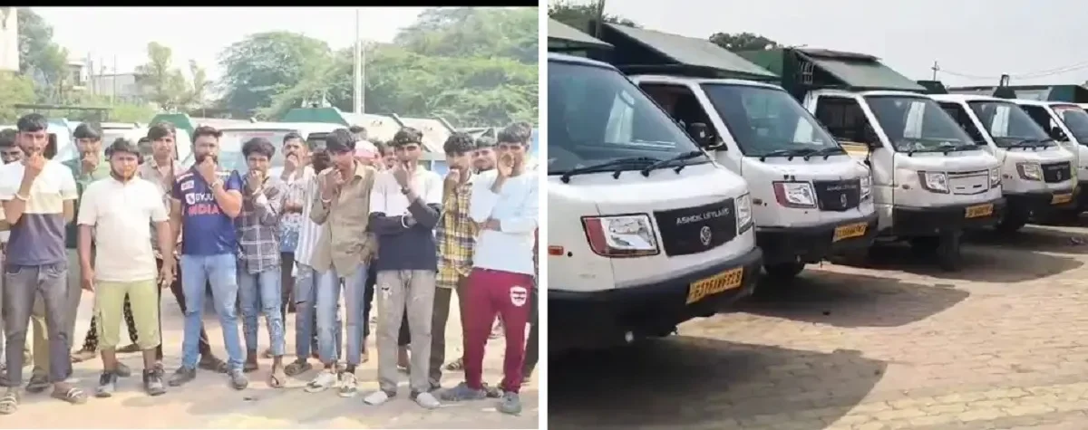 Civic Body and Workers Clash in Bharuch as Sanitation Employees Protest Alleged Salary Delays