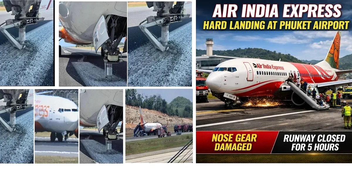 Air India Express Plane Makes Hard Landing at Phuket International Airport; Runway Shut for 5 Hours