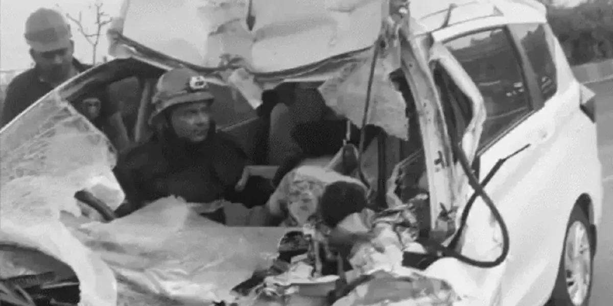 Deadly Highway Crash in Vadodara — 1 Dead, Car Mangled After Slamming Truck