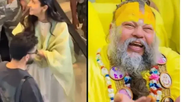 Virat Kohli and Anushka Sharma Visit Vrindavan Ashram, Seek Blessings on Akshaya Tritiya
