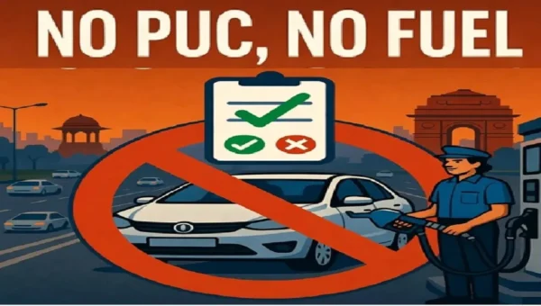 Delhi Enforces ‘No PUC, No Fuel’ Rule Strictly to Curb Vehicular Pollution: CM Rekha Gupta Issues Warning
