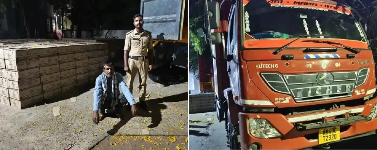Ahmedabad Police Seizes ₹88 Lakh Liquor Haul Ahead of Polls, Truck Masked as TV Consignment