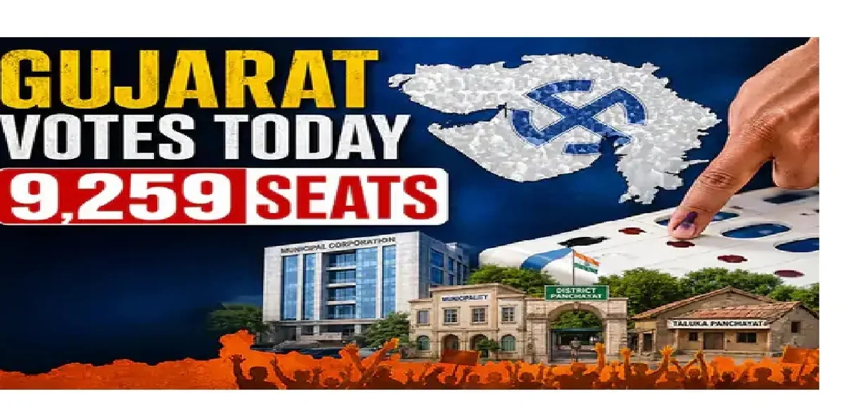 Gujarat Votes Today for 9,259 Seats Across 393 Local Bodies Including Municipal Corporations, Panchayats and Municipalities
