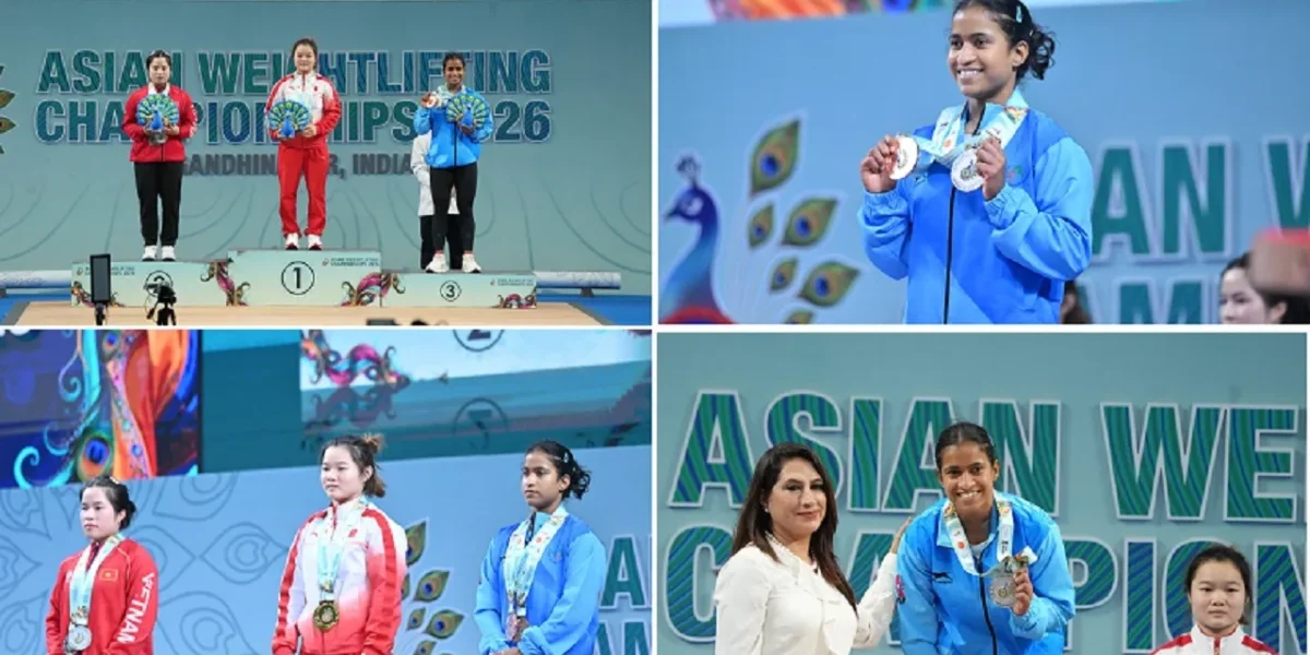 India’s Gyaneshwari Yadav Wins Silver and Bronze at Asian Senior Weightlifting Championships 2026