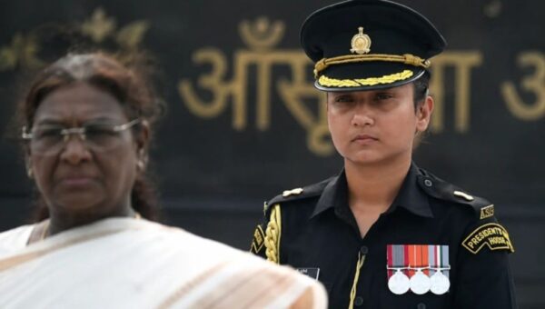 Major Navya Shekhawat Becomes First Woman Army Officer to Serve as President’s ADC