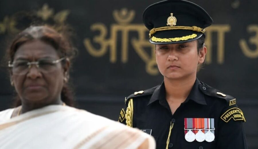 Major Navya Shekhawat Becomes First Woman Army Officer to Serve as President’s ADC